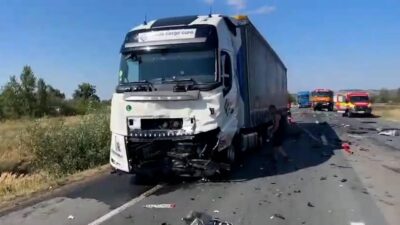 Tragedie pe centura Lugoj: șofer carbonizat în urma coliziunii violente cu un TIR