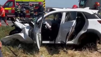 Tragedie pe DN28: Tată mort, mamă și două fetițe în stare critică după accident grav