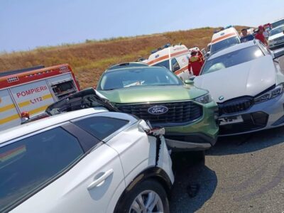 Alertă! Accident în lanț pe A2 la Cernavodă: 5 mașini paralizează traficul