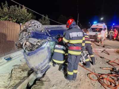 Tragedie în Brăila: Fată de 18 ani moartă, trei tineri răniți grav în accident rutier