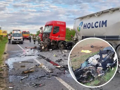 Accident grav în Bușteni: Șofer de TIR beat provoacă rănirea a două persoane pe DN1