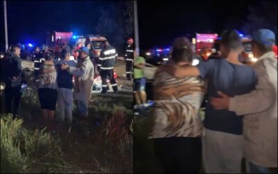 ȘOC în Iași: 5 persoane rănite într-o coliziune incredibilă între o căruță și o autoutilitară — imagini și detalii cutremurătoare!
