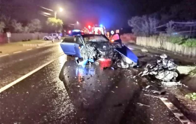 ȘOCANT! Tânăr de 28 de ani, la un pas de tragedie după ce a intrat cu mașina într-un cap de pod!