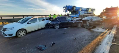 Tragedie pe Autostrada Pitești – București! Trei mașini distruse într-un accident șocant – Vezi ce s-a întâmplat!