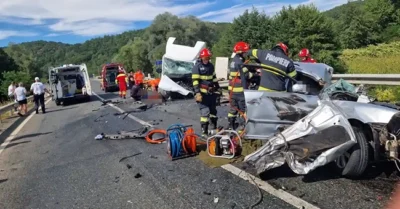 ȘOC! Tragedie cumplită pe DN1 – Șoferul a murit pe loc în urma unui impact devastator!