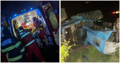 Șoc în Argeș! Bărbat de 53 de ani, găsit mort după ce tractorul s-a răsturnat misterios în pădure!