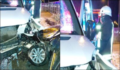 Alertă în Câmpia Turzii! Un microbuz plin cu oameni, implicat într-un accident grav. 8 persoane au ajuns la spital