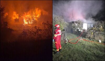 Tragedie! Bărbat de 63 de ani, găsit mort în casa cuprinsă de flăcări