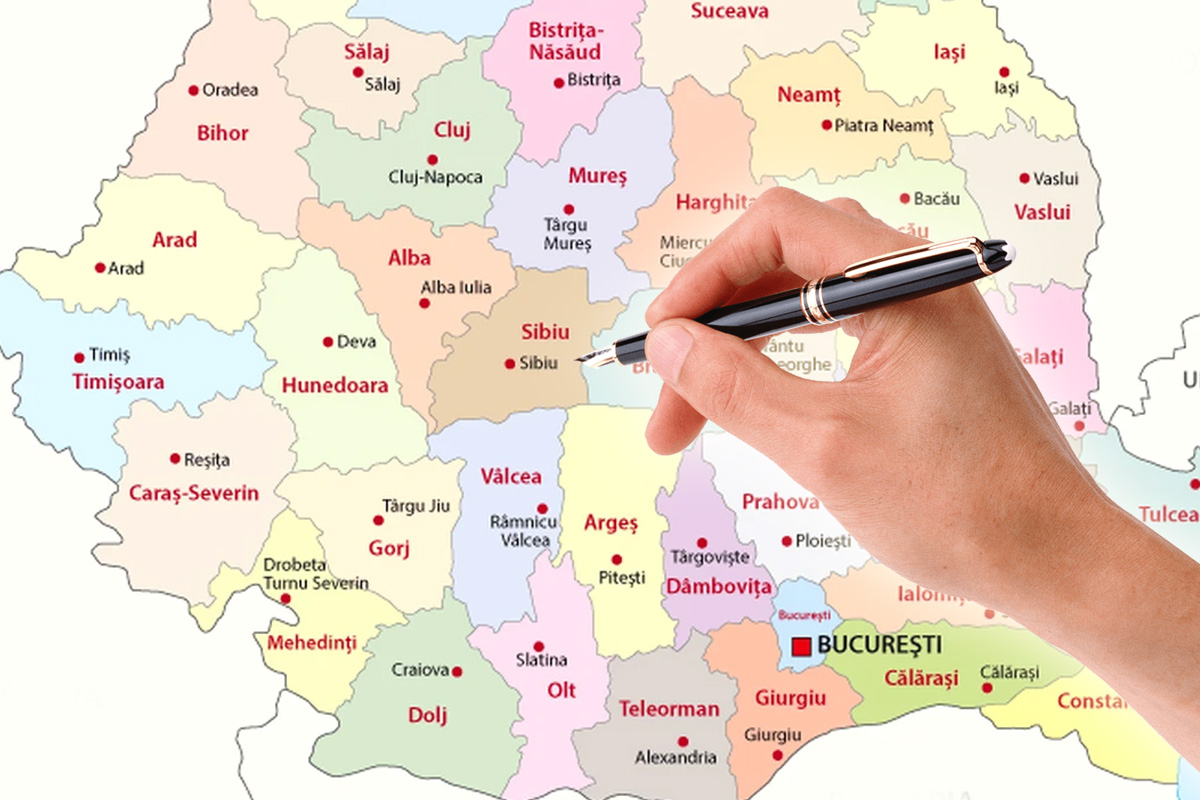 Se schimba harta Romaniei Cum ar trebui reimpartita tara si ce judete ar putea disparea