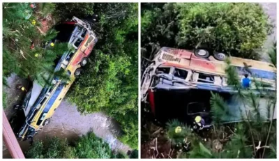 ȘOC ÎN ARGENTINA: Autocar cu 50 de pasageri cade de pe pod – 9 morți și zeci de răniți în urma unui impact teribil!