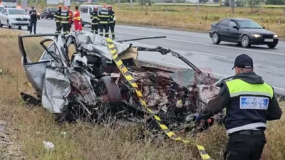 ȘOCANT! Tânăr de 20 de ani, în comă după ce mașina s-a răsturnat în urma unui accident teribil!