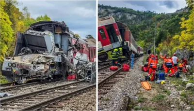 ȘOCANT! Două trenuri s-au ciocnit frontal – zeci de răniți, scene de coșmar la fața locului!