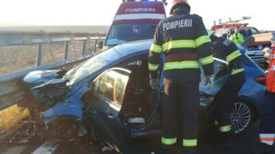 DEZASTRU pe A1! Un tânăr de 30 de ani, implicat într-un accident CUMPLIT. Detaliul care i-a lăsat mască pe medici
