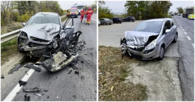 S-a dezlănțuit iadul pe șosea! Imagini de coșmar pe DN6 după impactul devastator. Cinci victime, două se zbat între viață și moarte