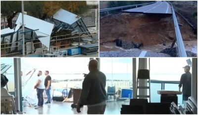 Haos total în Italia și Spania!  „M-au lovit scânduri, scaune, table… practic, m-a îngropat”