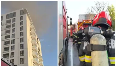 INCENDIU DEVASTATOR! ZECI de oameni ajung la SPITAL, un bărbat se zbate între VIAȚĂ și MOARTE! SUTE de locatari EVACUAȚI de urgență!