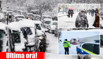 METEO ALARMĂ! Fenomen ULTRA RAR, după 70 de ani – „iadul alb” și gerul polar lovesc România! Când vine urgia?