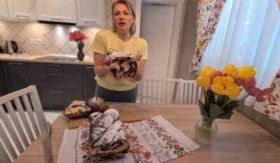 Reteta usoara de cozonac moldovenesc propusa de Mirela Vaida