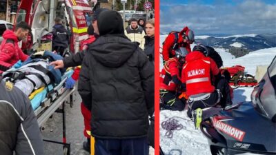 Accident grav la Predeal în ziua de Crăciun! O femeie a rămas inconștientă după ce a fost lovită pe pârtie