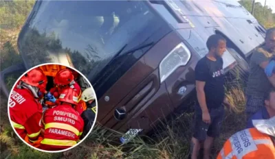 Accident GRAV cu 71 de oameni într-un autocar! ȚIPETE, PANICĂ și haos – ce s-a întâmplat când au sosit echipajele de urgență!