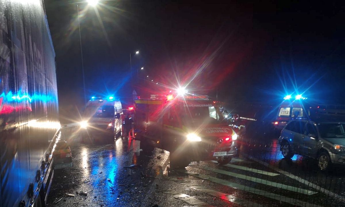 accident autostrada noapte 1