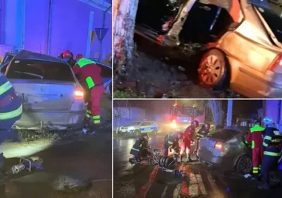 Incredibil ce a făcut un șofer beat după ce a lovit o mașină. A fugit de poliție și a intrat direct într-o casă
