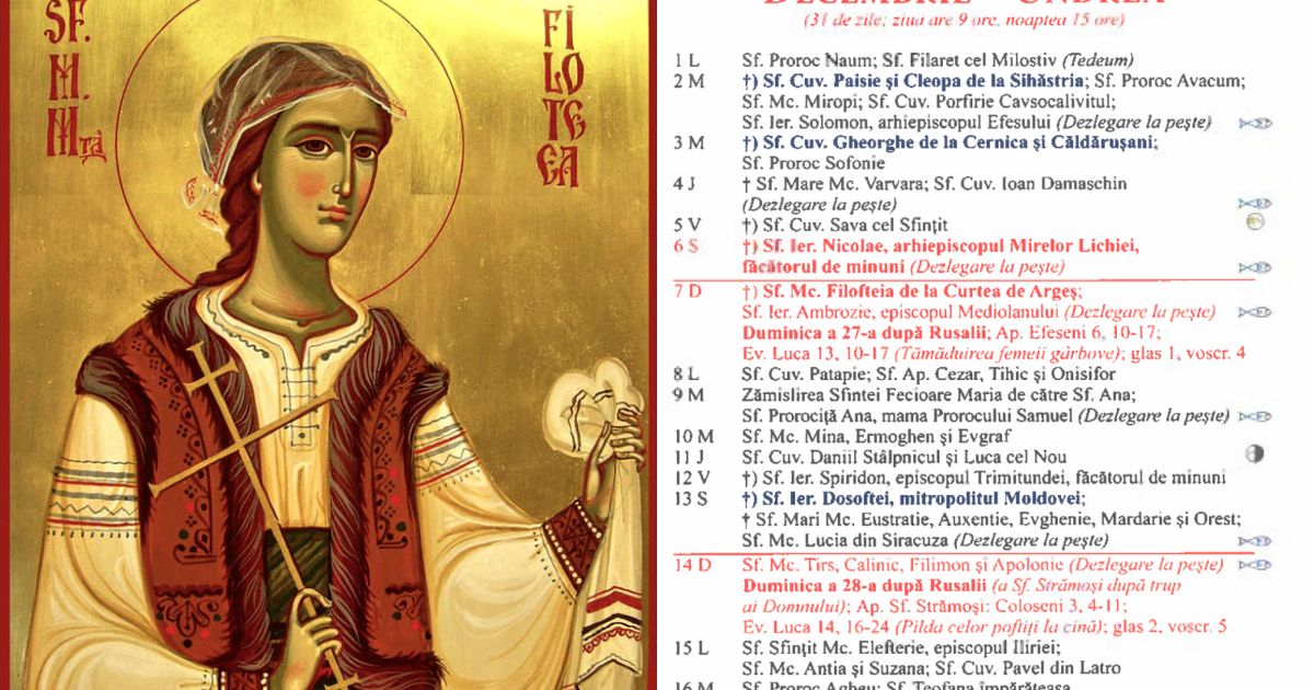 sfanta mucenita filofteia