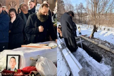 Lacrimi și durere la Vatra Dornei! Cuvintele sfâșietoare ale preotului Cozma la căpătâiul fiului mort