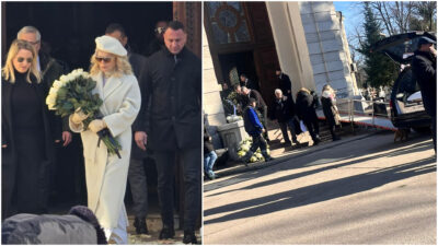 Ce a apărut lângă dric la înmormântarea tatălui Loredanei Groza. Semnul divin observat de toți cei prezenți