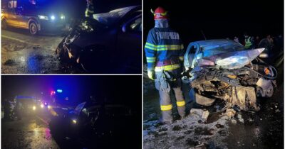 PLANUL ROȘU activat la Sibiu! Accident grav cu 7 victime, o persoană se zbate între viață și moarte. Trafic paralizat