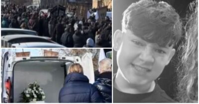 Imagini sfâșietoare cu Mario! Urlete de durere la groapa adolescentului ucis de prieteni. Detalii înfiorătoare!