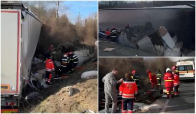 TRAGEDIE pe „Drumul Morții”! Un tată și cei doi copii, SPULBERAȚI de un TIR. Cine sunt victimele