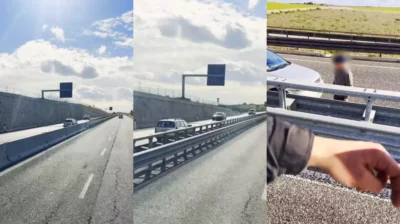 „Am învins moartea!” Gestul făcut de un șofer de TIR pentru un bătrân care mergea pe contrasens. Imaginile sunt virale