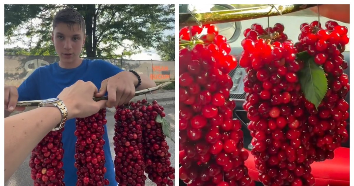 Ce a pățit un băiat din Iași care vindea cireșe pe drum. Gestul neașteptat al unui șofer când i-a văzut marfa pe marginea șoselei
