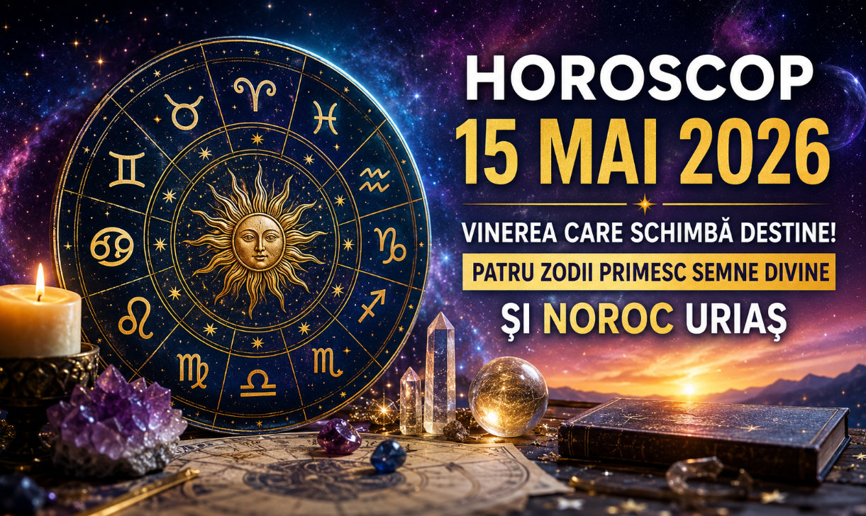 Zodiile lovite de noroc vineri, 15 mai! Cine sunt cei patru nativi care primesc bani și vestea serii de la Univers
