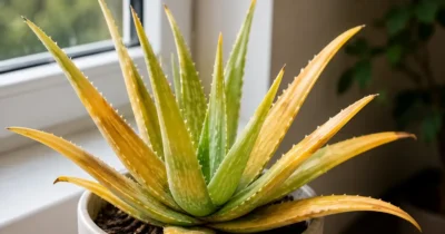 Greșeala uriașă care îți distruge Aloe vera! Testul de 3 secunde care îți salvează planta dacă are frunze galbene