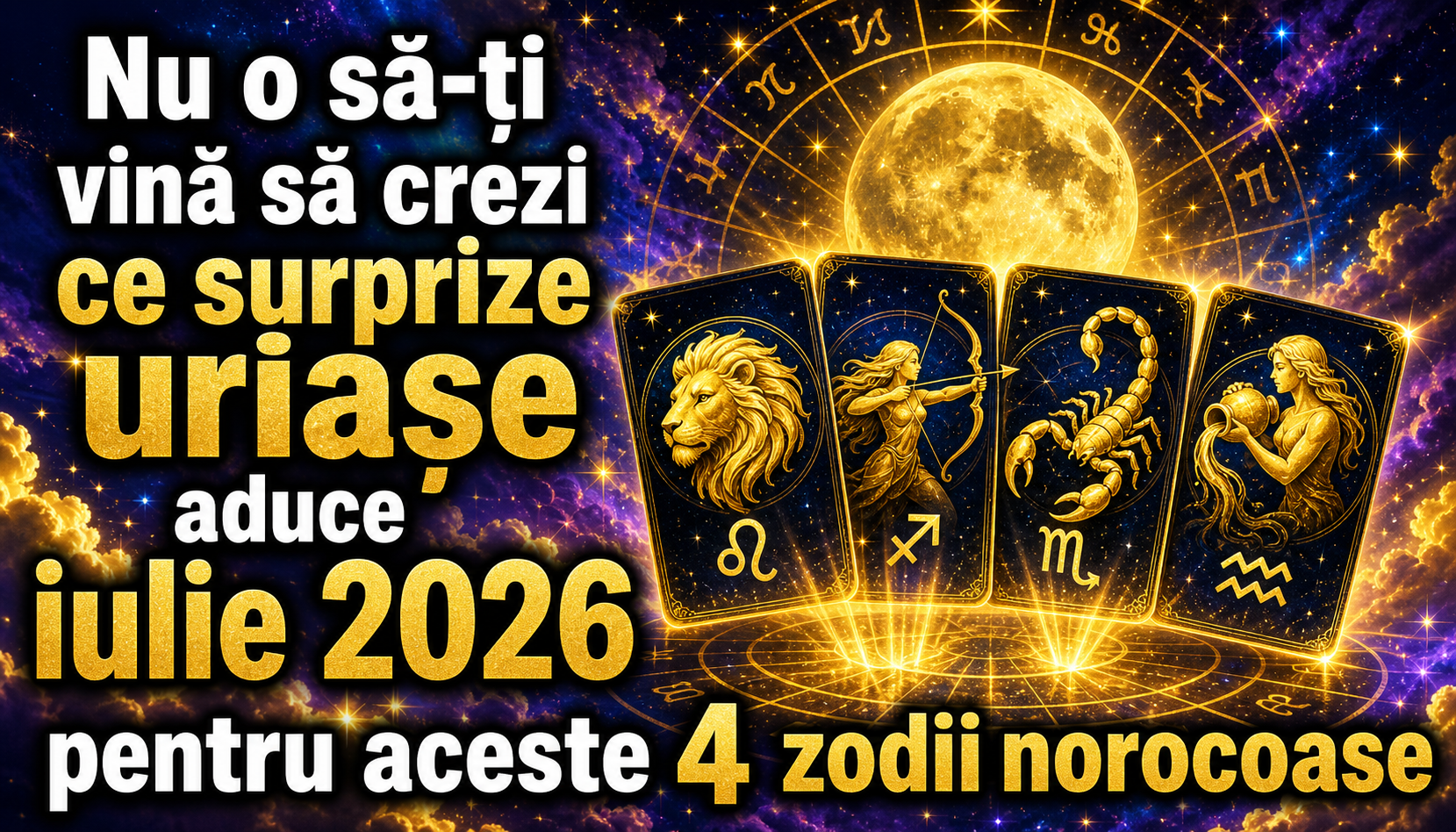 Nu o să-ți vină să crezi ce surprize uriașe aduce iulie 2026 pentru aceste 4 zodii norocoase
