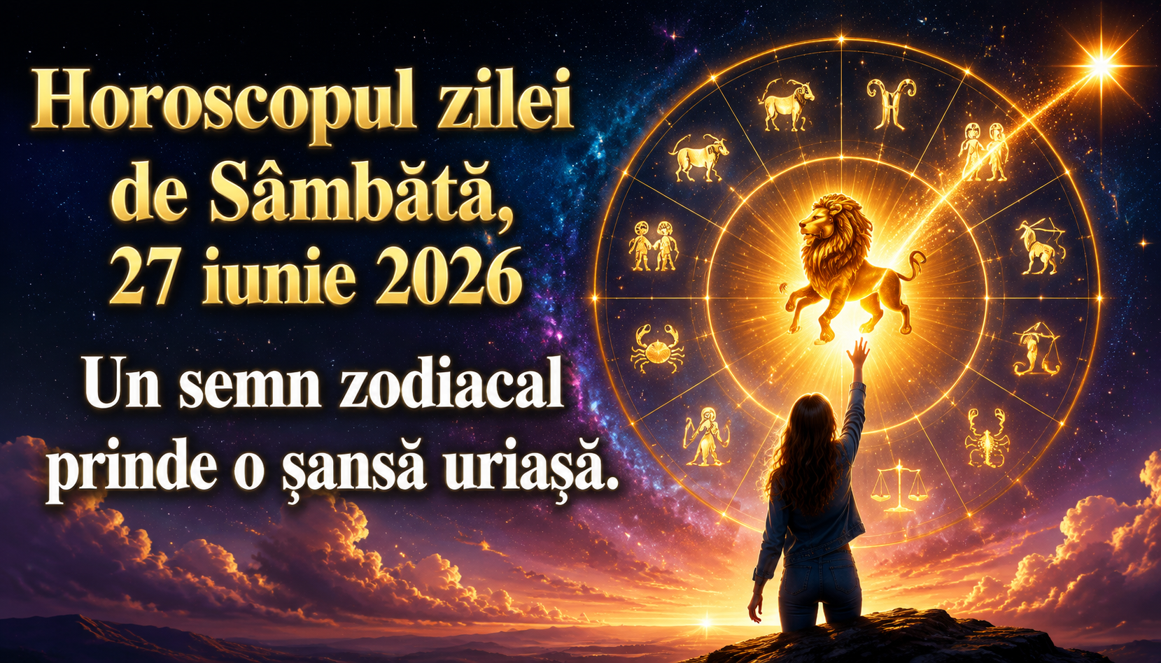 Horoscopul zilei de Sâmbătă, 27 iunie 2026. Un semn zodiacal prinde o șansă uriașă