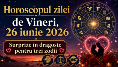 Horoscopul zilei de Vineri, 26 iunie 2026. Surprize în dragoste pentru trei zodii