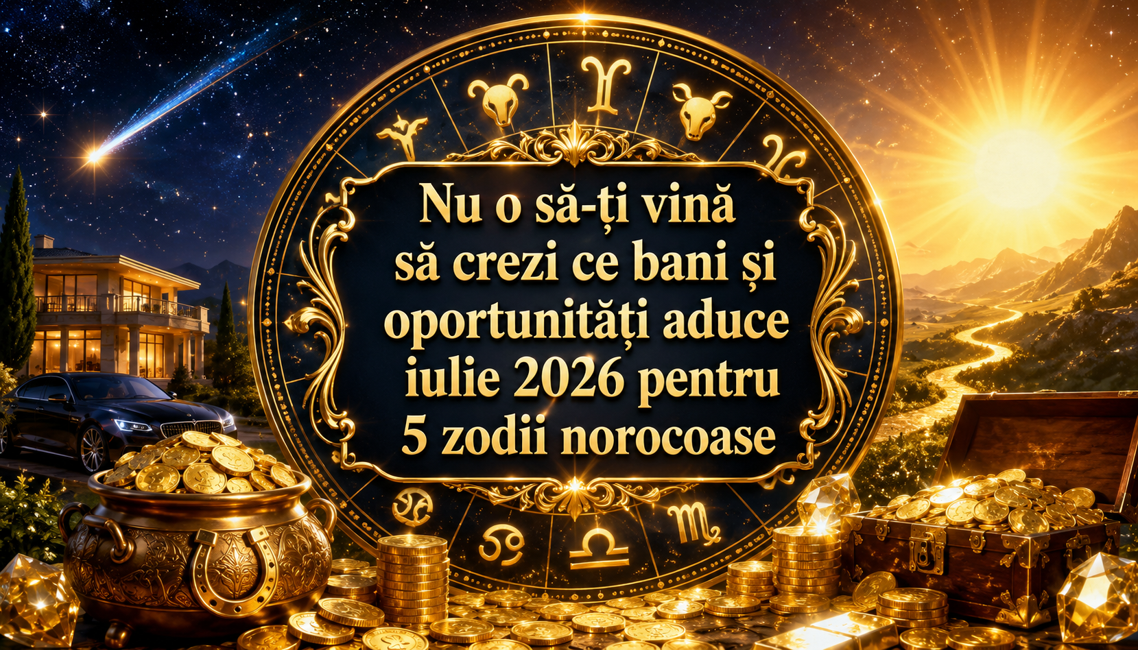 Nu o să-ți vină să crezi ce bani și oportunități aduce iulie 2026 pentru 5 zodii norocoase