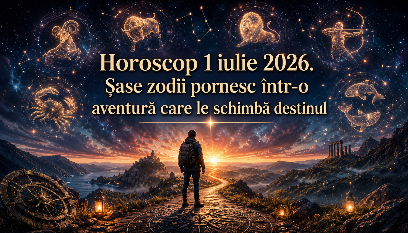 Horoscop 1 iulie 2026. Șase zodii pornesc într-o aventură care le schimbă destinul
