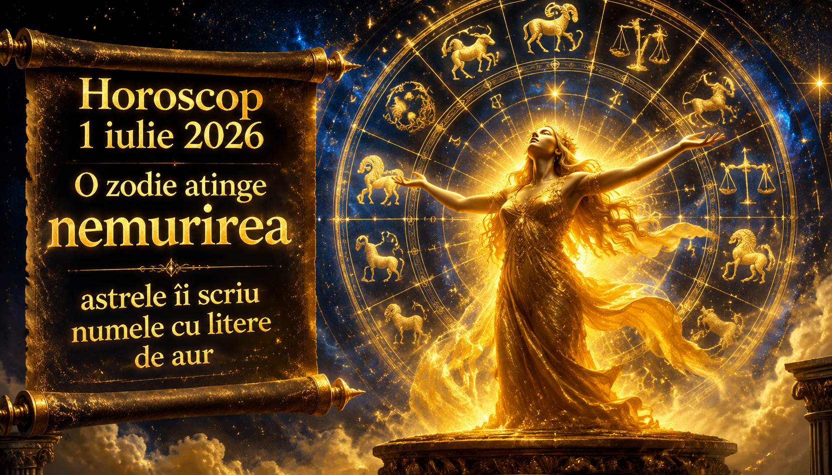 Horoscop 1 iulie 2026. O zodie atinge nemurirea — astrele îi scriu numele cu litere de aur