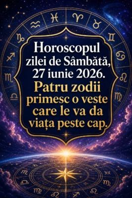 Horoscopul zilei de Sâmbătă, 27 iunie 2026. Patru zodii primesc o veste care le va da viața peste cap