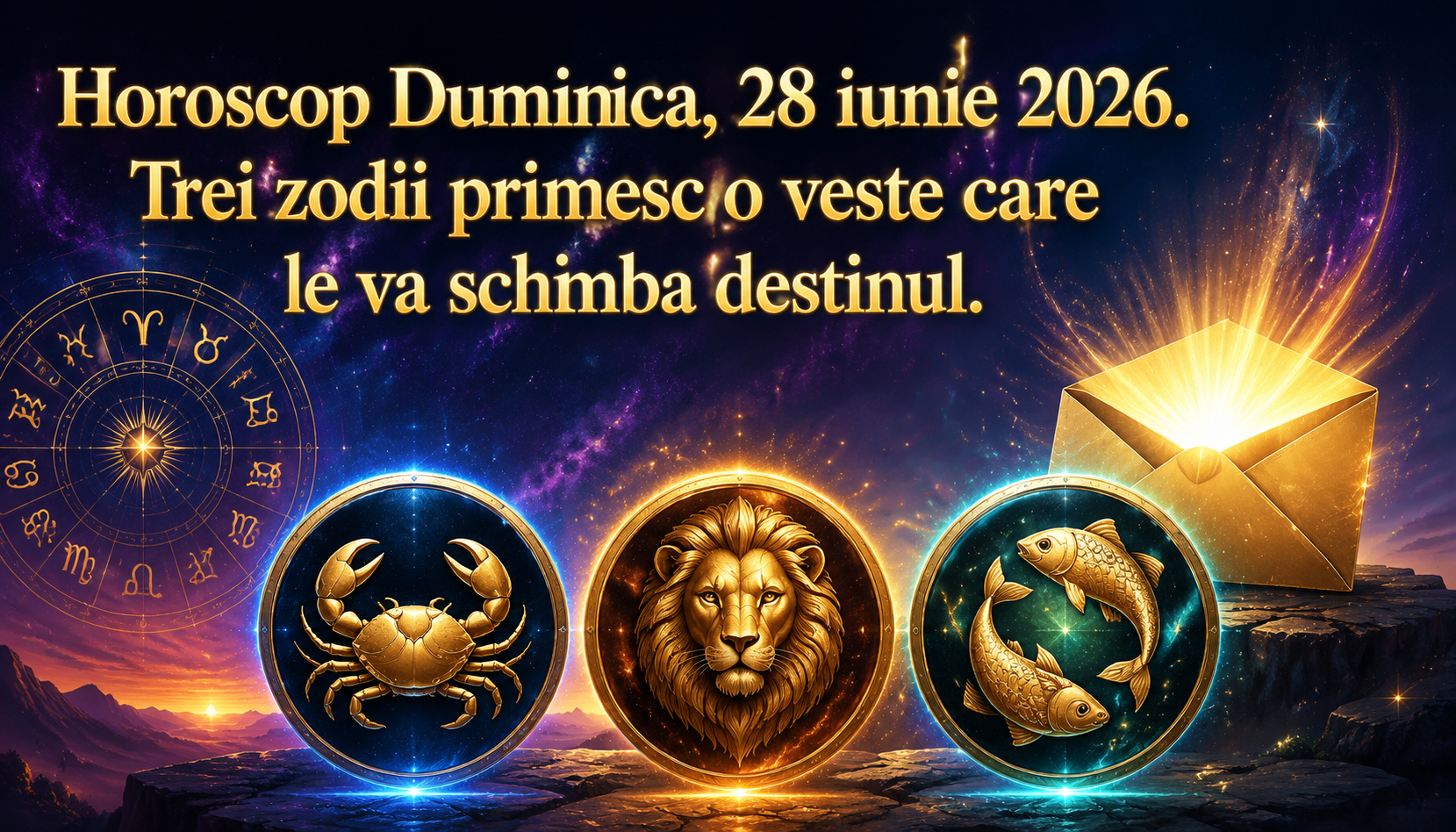 Horoscopul zilei de Duminică, 28 iunie 2026. Trei zodii primesc o veste care le va schimba destinul — Luna în Pești deschide un portal spiritual