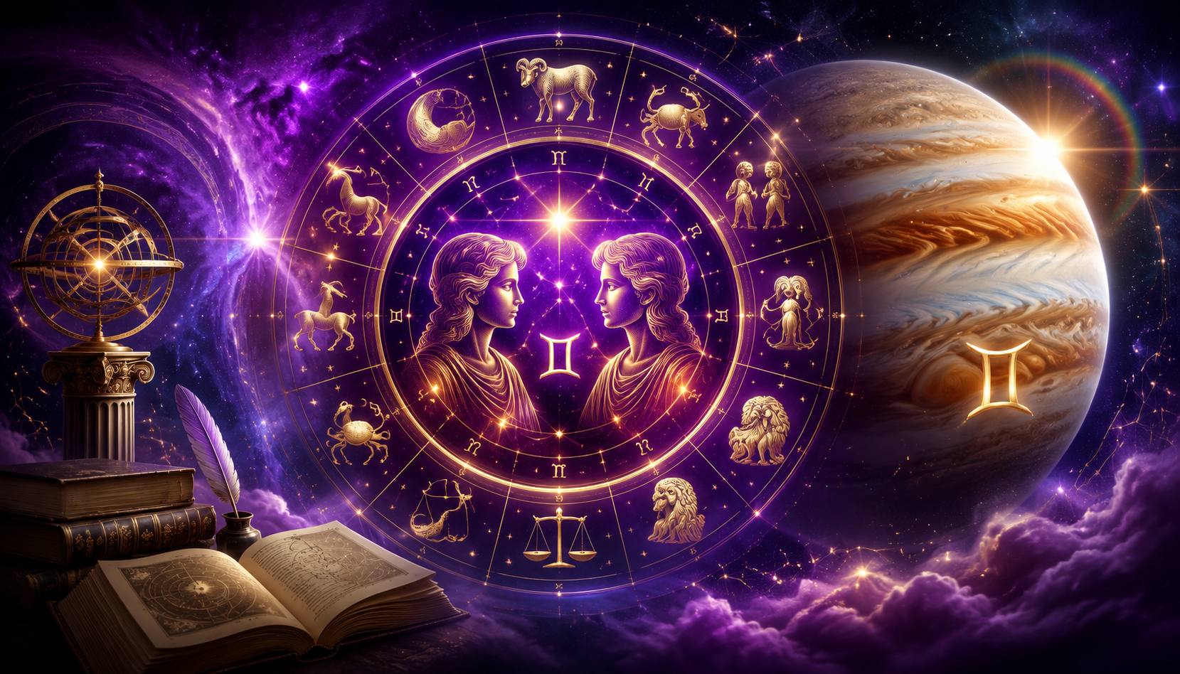 Horoscopul zilei de Duminică, 28 iunie 2026. Jupiter în Gemeni deschide o poartă a cunoașterii — cinci zodii primesc o revelație intelectuală care le va schimba perspectiva asupra vieții