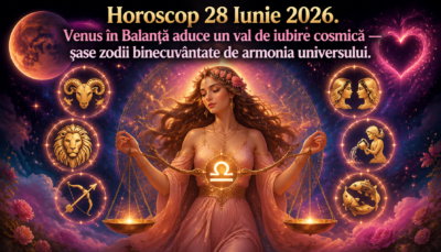 Horoscopul zilei de Duminică, 28 iunie 2026. Venus în Balanță aduce un val de iubire cosmică — șase zodii sunt binecuvântate de armonia universului