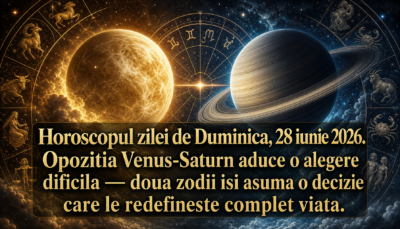 Horoscopul zilei de Duminică, 28 iunie 2026. Opoziția Venus-Saturn aduce o alegere dificilă — două zodii își asumă o decizie care le redefinește complet viața