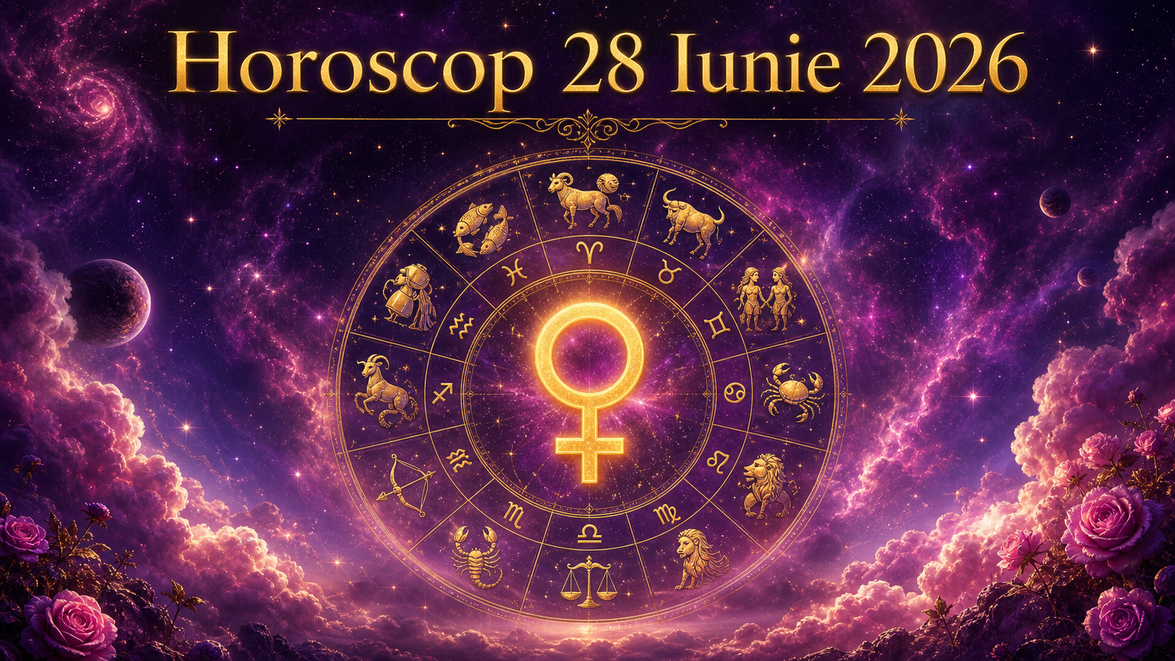 Horoscopul zilei de Duminică, 28 iunie 2026. Două zodii își găsesc sufletul pereche — Venus aduce o conexiune cosmică de neuitat