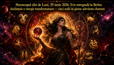 Horoscopul zilei de Luni, 29 iunie 2026. Eris retrogradă în Berbec dezlănțuie o energie transformatoare — cinci zodii își găsesc adevărata chemare și atrag succesul mult așteptat