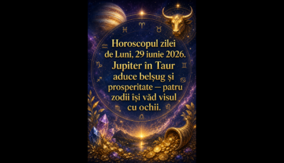 Horoscopul zilei de Luni, 29 iunie 2026. Jupiter în Taur aduce belșug și prosperitate — patru zodii își văd visul cu ochii